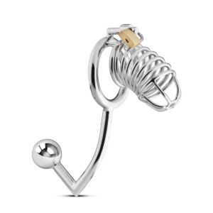 Metal Peniscage With Anal Hook