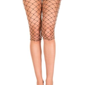 Diamond net capri BLACK
