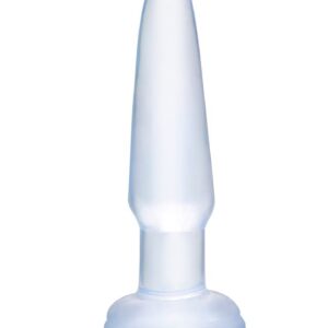 Basix Rubber Works - Beginners Butt Plug - Transparent