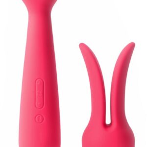 Emma Warming Wand Vibrator With Attachment - Pink