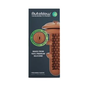 Autoblow - A.I. Silicone Vaginal Sleeve - Brown