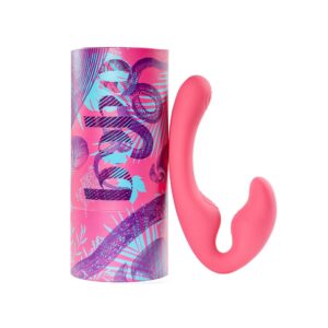 Lazuli Strapless Strap-on Dildo - Coral