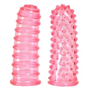 Soft & Bumpy Lust Finger Sleeves - Pink