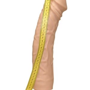 Queeny Love: Giant Lover Dildo Vibrator, 33 cm, light