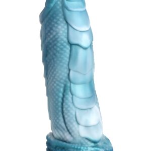 Sea Serpent Scaly Dildo - Blue