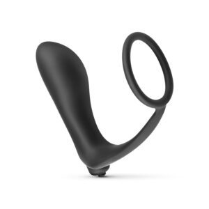 Prostate Vibrator & Cockring - Black