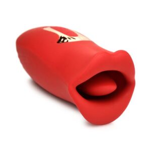 Lickgasm Kiss + Vibrating Kiss Stimulator - Red