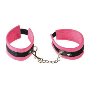 MENOTTES CHEVILLES ROSE ET NOIR