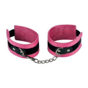 .MENOTTES POIGNETS ROSE ET NOIR