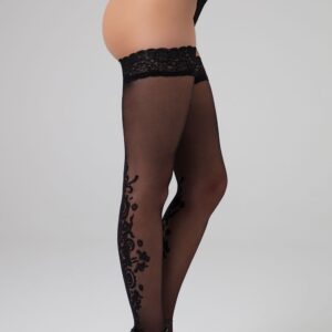 Luxury Stay up stockings Victorious - black