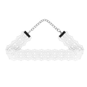 Kanten halsband - Wit