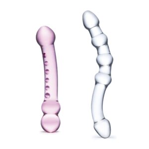 Glas - Pleasure Set Double Pleasure Glass Dildo Set