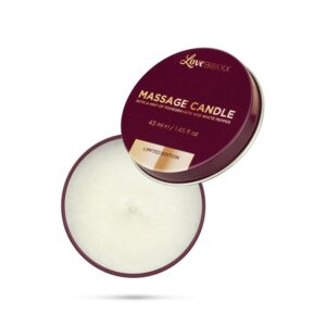 LoveBOXXX Massage Candle - Burgundy