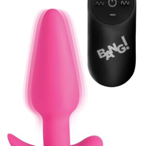BANG! - Vibrating Butt Plug with Remote Control - Pink
