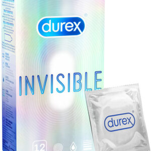 Durex Invisible: Extra Thin, Extra Lubricated, Condoms, 12-pack