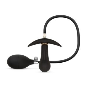 Anal Collection - Inflatable Butt Plug with Pump 8 cm - Black