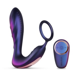 Hueman - Black Hole Anal Vibrator With Cockring