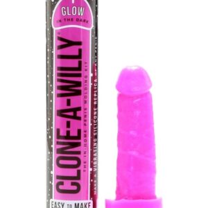 Clone-A-Willy: Vibrating Penis-cast, glow-in-the-dark, pink