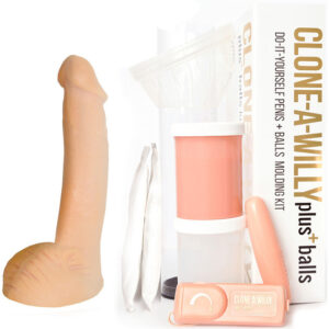 Clone-A-Willy: Vibrating Penis-cast + balls kit, skincolored