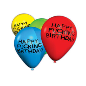 11'' Happy Fucking Birthday Balloons - Bag of 8