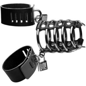 Strict: 5 Ring Chastity Device With Cock & Ball Strap