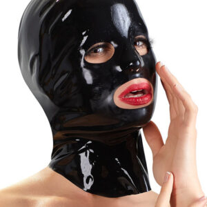 Late-X: Latex Mask Female, black