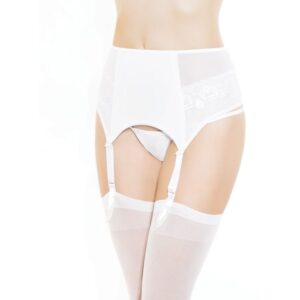 Coquette 1 PC. Lined Knit Fully Boned Garter Belt