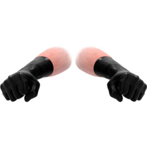 Fistit: Latex Short Gloves, black