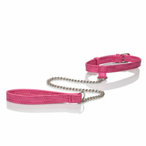 Tickle Me Pink Collar w Leash
