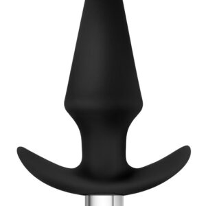 Luxe: Discover, Vibrating Silicone Anal Plug, black