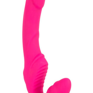 You2Toys: Vibrating Strapless Strap-On, Double Teaser, pink