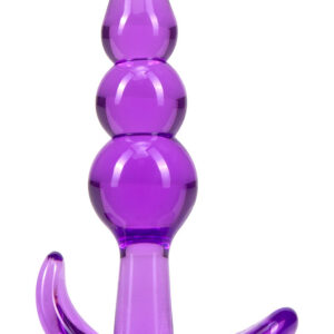B Yours: Triple Bead Anal Plug, purple