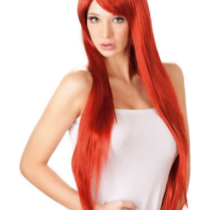Wigged Love: Long, Straight, Red Wig