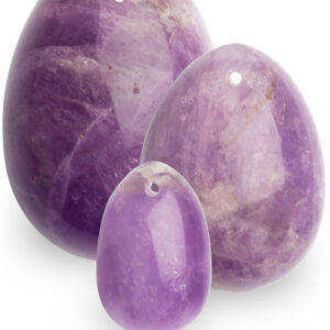 La Gemmes: Yoni Egg Set, Pure Amethyst (S-M-L)