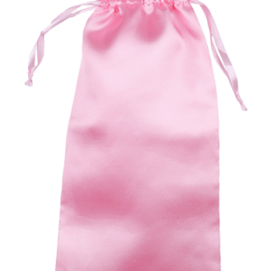 Satin storage bag, 45 x 19.5 cm, pink