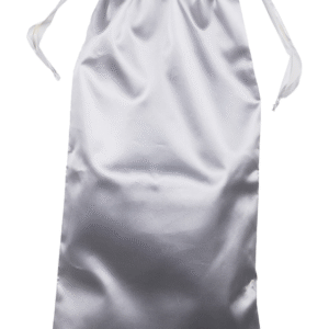 Satin storage bag, 45 x 19.5 cm, silver