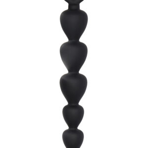 Shots Toys: Silicone Anal Beads, black