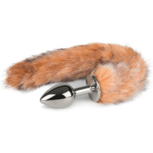 EasyToys: Fox Tail Plug No. 7, small, silver/brown