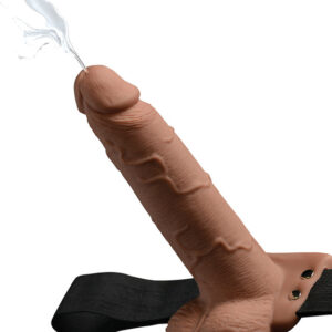 Pipedream: 7.5 inch Hollow Squirting Strap-On with Balls