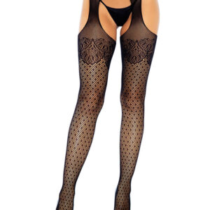 Leg Avenue: Polka Dot Suspender Hose, One Size