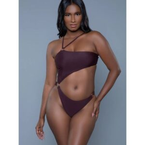 Be Wicked Sofia Strappy One-Shoulder Cut-Out One-Piece Swimsuit BW2386-CHO