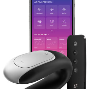 Satisfyer Connect: Double Fun, Partner Vibrator, black