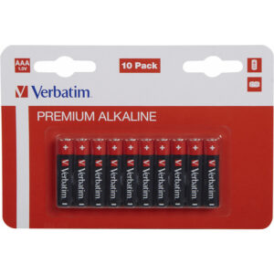 Verbatim Batteries: Premium, AAA (LR3), 1,5V, Alkaline, 10-pack