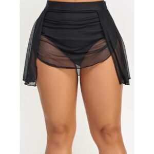 BeWicked Gillian Swimsuit Bottom w/ Attached Coverup BW2497-BLK