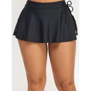 Be Wicked Anna Swimsuit Bottom w/ Attached Side Slit Skirt BW2498-BLK
