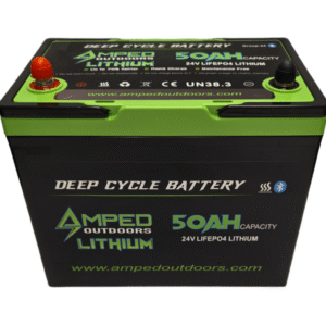 24V 100Ah Trolling Motor Lithium Battery Bundle - Bluetooth - Heated - 24V 10A Charger