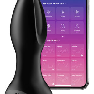 Satisfyer Connect: Rotator Plug 2+, Plug Vibrator, black