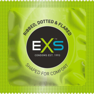 EXS Ribbed & Dotted: Comdoms, 12-pack