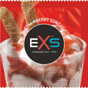 EXS Strawberry: Condoms, 100-pack