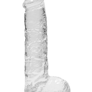 RealRock: Crystal Clear Realistic Dildo, 15 cm